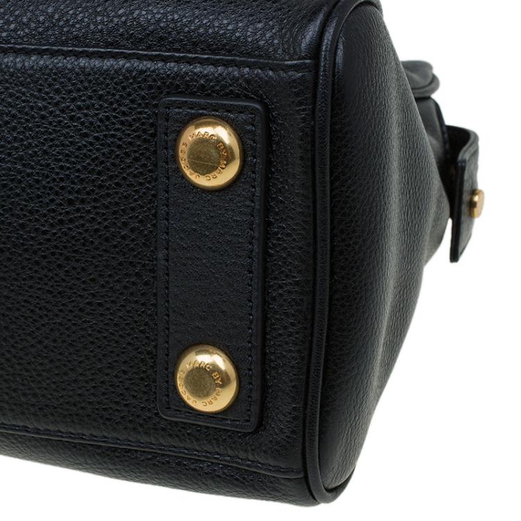 Pre Owned Marc by Marc Jacobs Black Leather Too Hot To Handle Tote