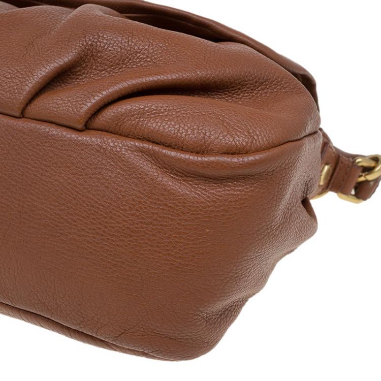 Pre Owned Marc by Marc Jacobs Brown Leather Classic Q Lil Ukita Satchel