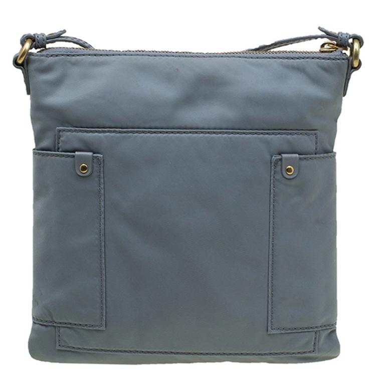 Pre Owned Marc by Marc Jacobs Grey Nylon Preppy Sia Crossbody Bag