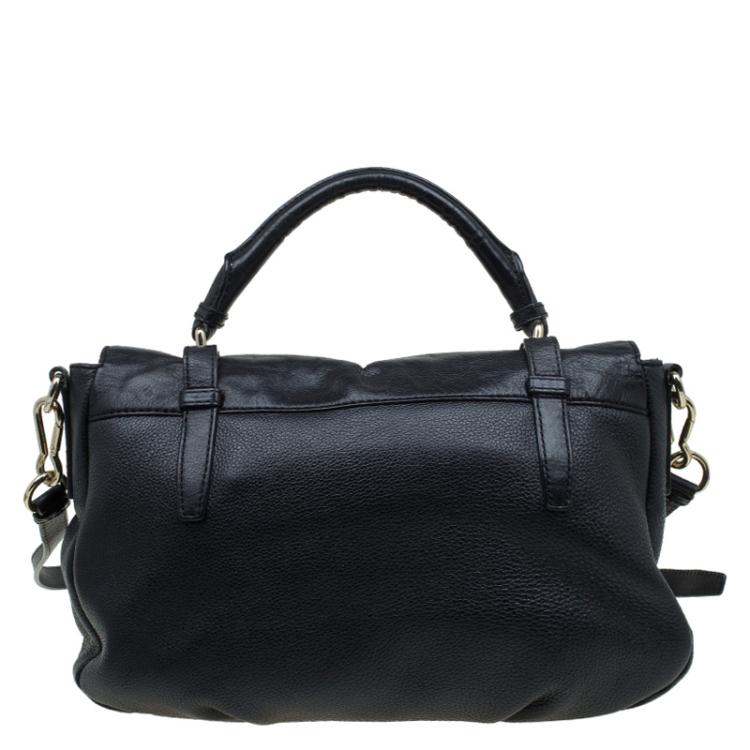 Pre Owned Marc by Marc Jacobs Black Leather Shoulder Bag