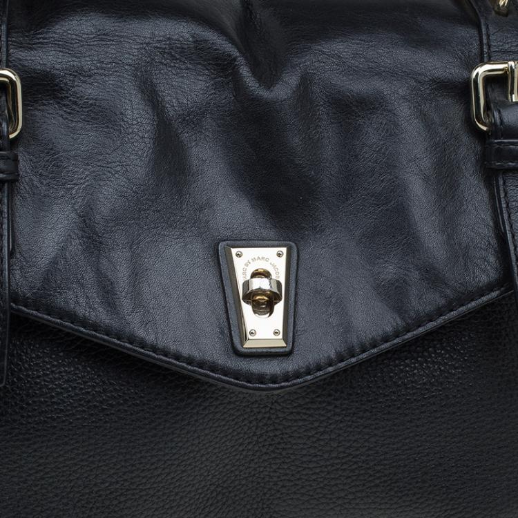 Pre Owned Marc by Marc Jacobs Black Leather Shoulder Bag