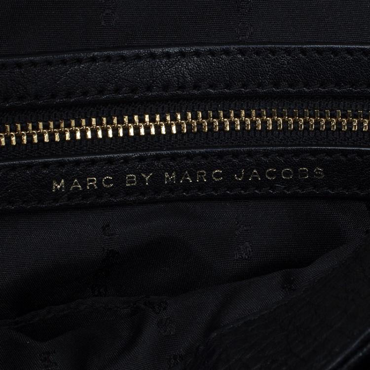 Pre Owned Marc by Marc Jacobs Black Leather Shoulder Bag