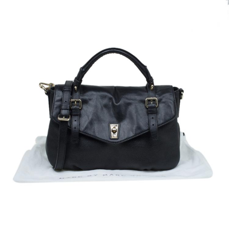 Pre Owned Marc by Marc Jacobs Black Leather Shoulder Bag