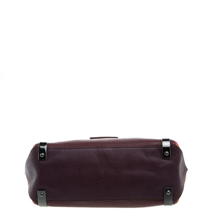 Pre Owned Marc by Marc Jacobs Tri Color Leather Sheltered Island Satchel