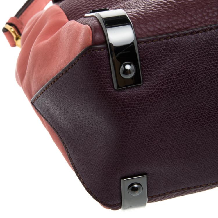 Pre Owned Marc by Marc Jacobs Tri Color Leather Sheltered Island Satchel