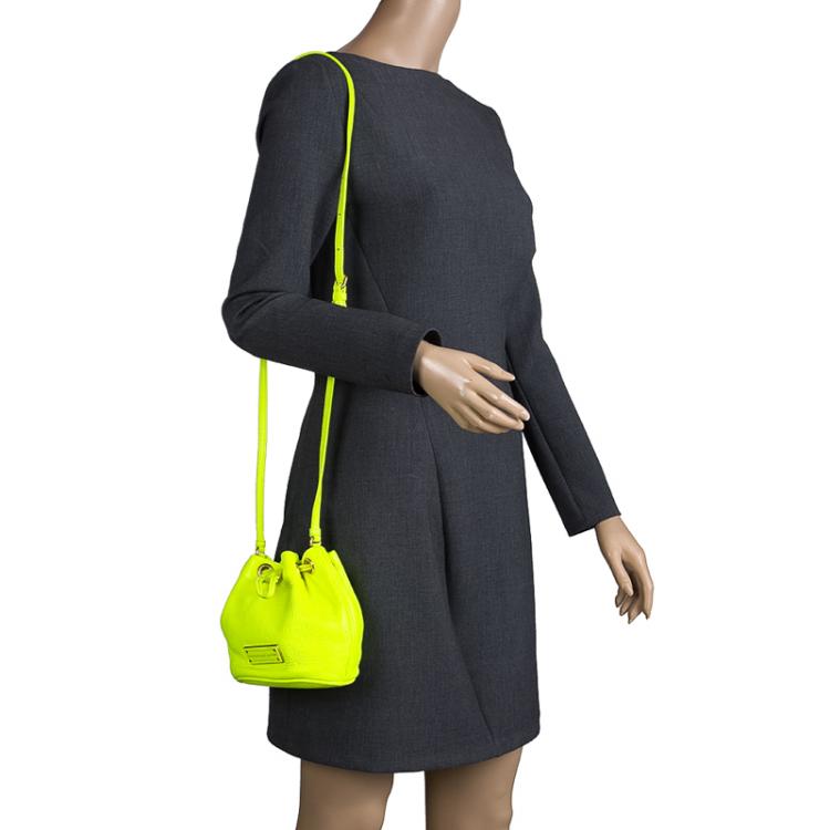 Marc By Marc Jacobs Neon Green Leather Mini Bucket Crossbody Bag Marc by Marc  Jacobs