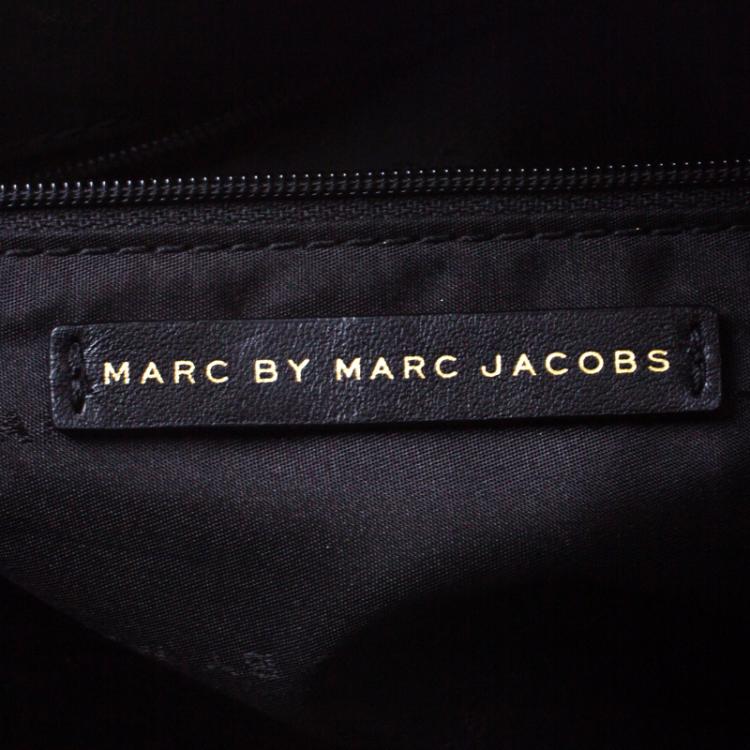 Pre Owned Marc by Marc Jacobs Black/Beige Leather Tote