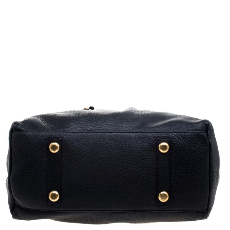 Pre Owned Marc by Marc Jacobs Black Leather Classic Q Baby Groovee Satchel