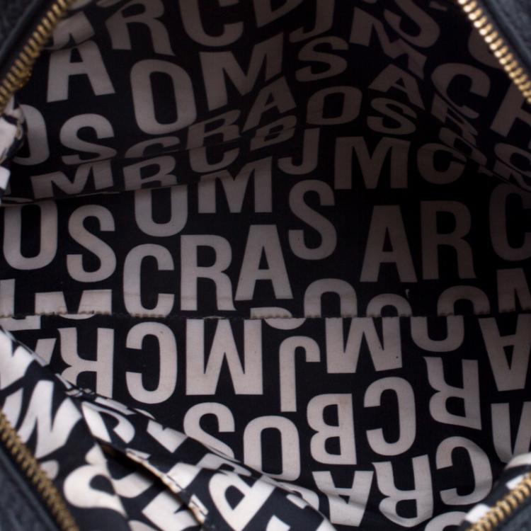 Pre Owned Marc by Marc Jacobs Black Leather Classic Q Baby Groovee Satchel
