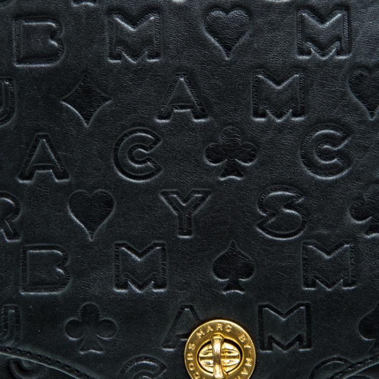 مملوكة مسبقًا Marc by Marc Jacobs Black Leather Dreamy Printed Shoulder bag