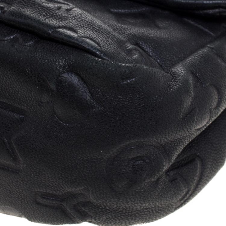 Pre Owned Marc by Marc Jacobs Black Leather Dreamy Logo Crossbody Bag