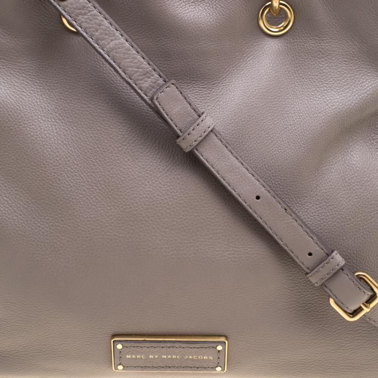 Pre Owned Marc by Marc Jacobs Grey Leather Too Hot To Handle Tote