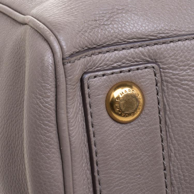 Pre Owned Marc by Marc Jacobs Grey Leather Too Hot To Handle Tote