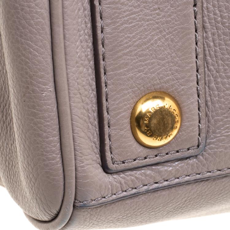 Pre Owned Marc by Marc Jacobs Grey Leather Too Hot To Handle Tote