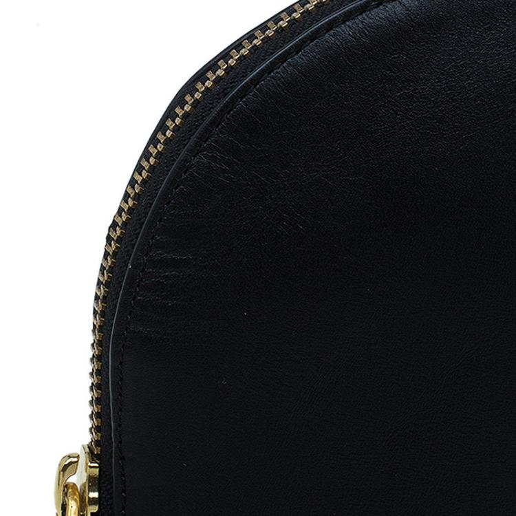 Pre Owned Marc by Marc Jacobs Black Leather Cosmetic Pouch 