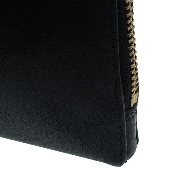 Pre Owned Marc by Marc Jacobs Black Leather Cosmetic Pouch 
