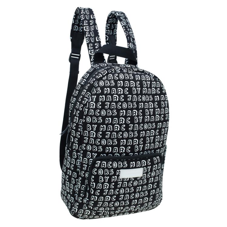 Pre Owned Marc by Marc Jacobs Black Neoprene Dynamite Logo 13 Computer Backpack