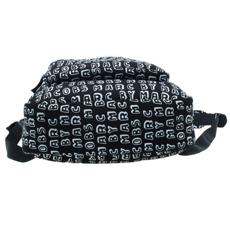 Pre Owned Marc by Marc Jacobs Black Neoprene Dynamite Logo 13 Computer Backpack