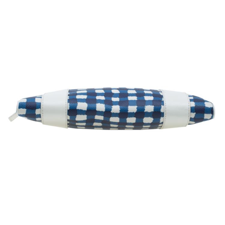 مملوكة مسبقًا Marc by Marc Jacobs White/Blue Coated Canvas and Leather Notebook Case
