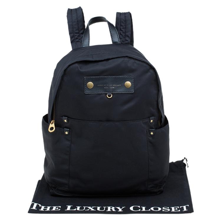 Pre Owned Marc by Marc Jacobs Black Nylon Preppy Backpack