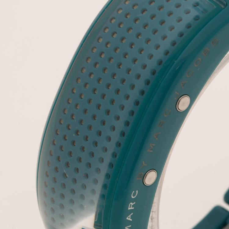 Pre Owned Marc by Marc Jacobs Blue Digital Polycarbonate Women's Wristwatch 26 mm