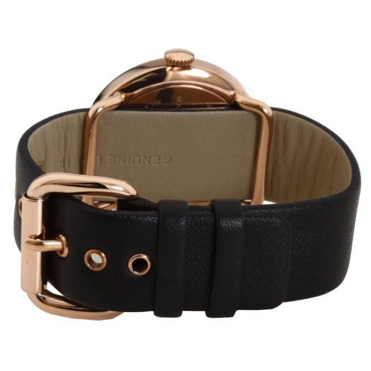 Pre Owned Marc by Marc Jacobs Black Gold-Plated Stainless Steel MBM1225 Women's Wristwatch 36MM