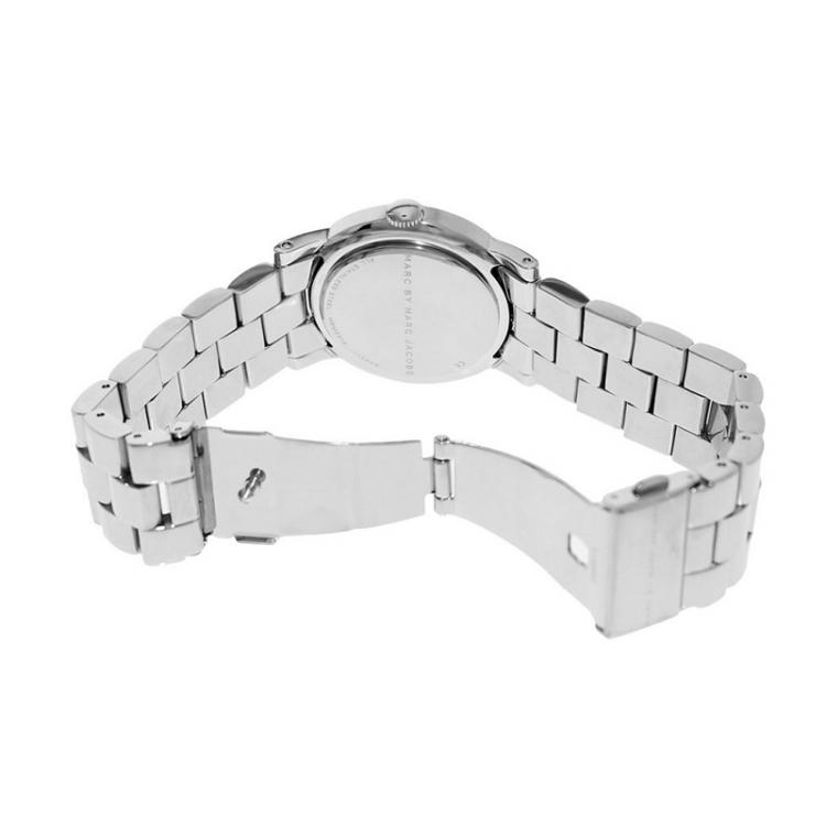 Pre Owned Marc by Marc Jacobs White Stainless Steel MBM3214 Women's Wristwach 36MM