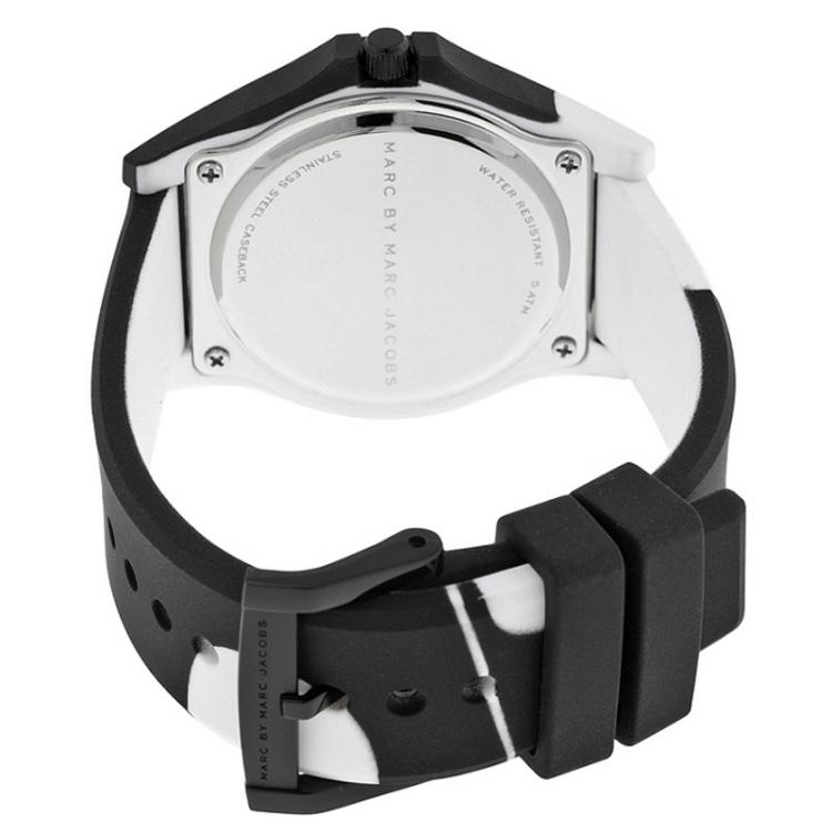 Pre Owned Marc by Marc Jacobs Black & White Stainless Steel MBM4027 Women's Wristwatch 40MM