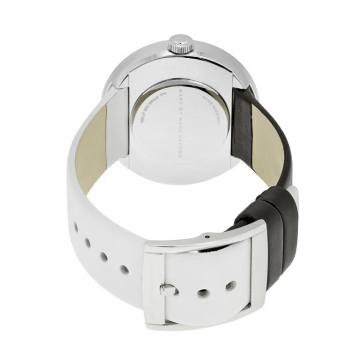 Pre Owned Marc by Marc Jacobs Black and White Stainless Steel MBM1366-2 Women's Wristwatch 36MM 