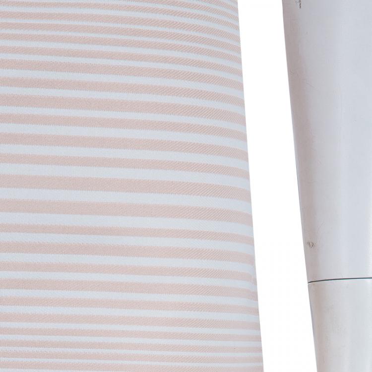 Pre Owned Marc Jacobs Peach Striped Skirt L