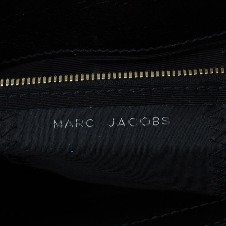Pre Owned Marc Jacobs Black Leather Small Studded Gotham Shoulder Bag