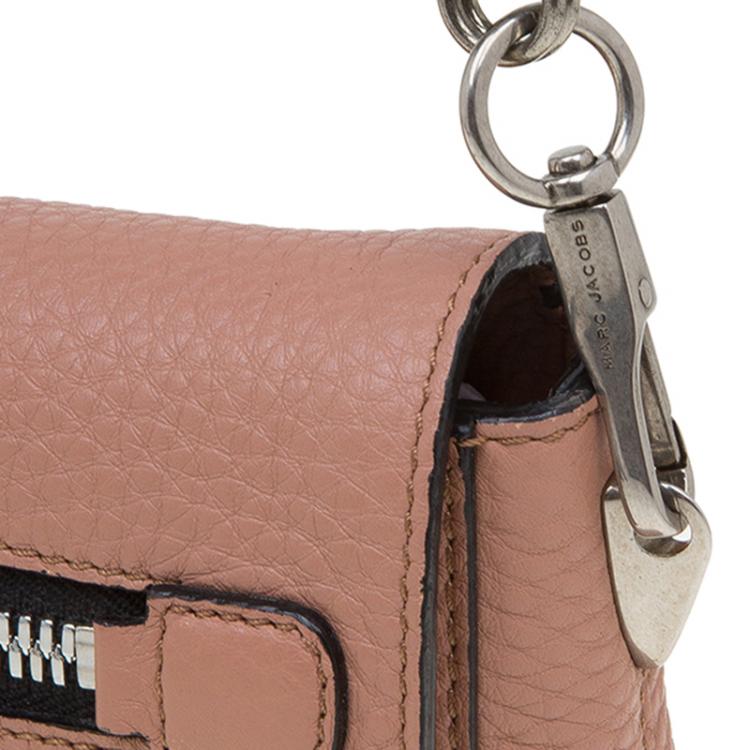 Pre Owned Marc Jacobs Vintage Rose Pebbled Leather Small Big Apple Gotham Shoulder Bag