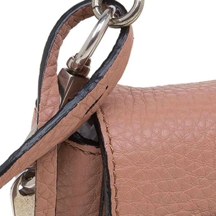 Pre Owned Marc Jacobs Vintage Rose Pebbled Leather Small Big Apple Gotham Shoulder Bag