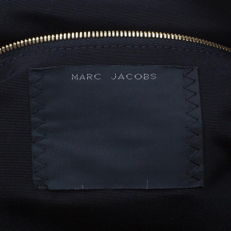 مملوكة مسبقًا Marc Jacobs Black Leather Laces Nomad Hobo
