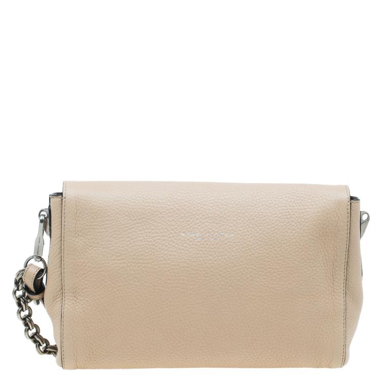 مملوكة مسبقًا Marc Jacobs Beige Pebbled Leather Small Big Apple Gotham Shoulder Bag