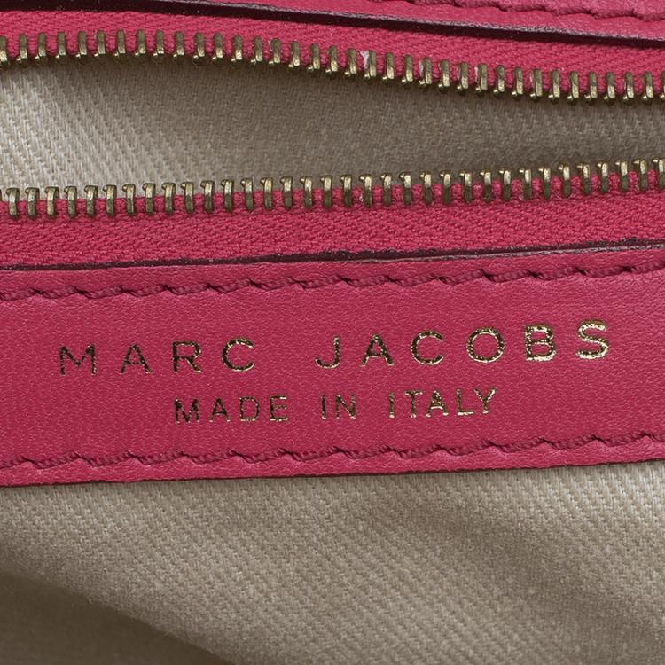 Pre Owned Marc Jacobs Green/Pink Quilted Snakeskin Little Stam Bag