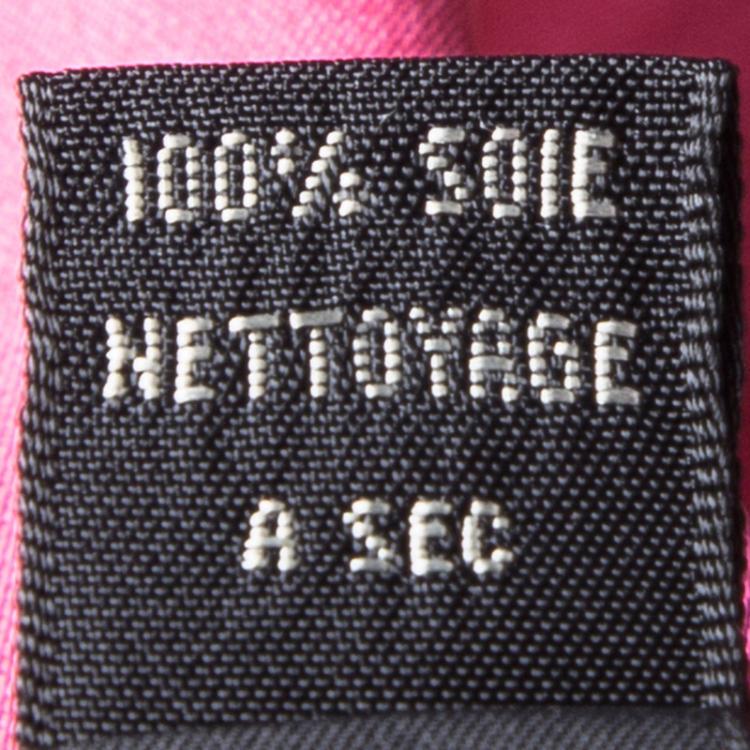 Pre Owned Marc Jacobs Pink Silk Collared Wrap Dress L