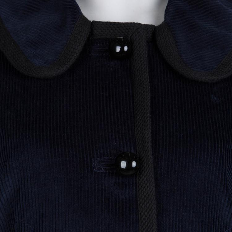 Pre Owned Marc Jacobs Navy Blue Corduroy Jacket L