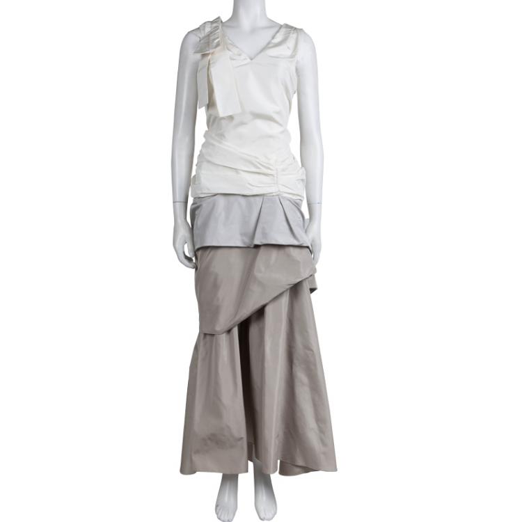 مملوكة مسبقًا Marc Jacobs Colorblock Tiered Sleeveless Runway Gown M