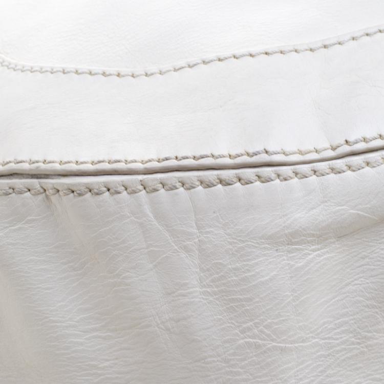 Pre Owned Marc Jacobs Cream Leather Hobo