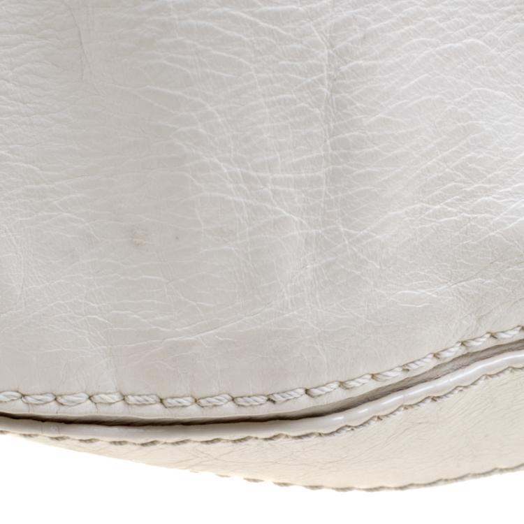 Pre Owned Marc Jacobs Cream Leather Hobo