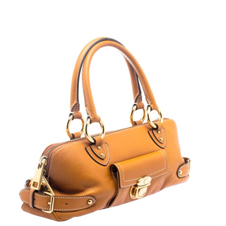 Pre Owned Marc Jacobs Orange Leather Elise Satchel