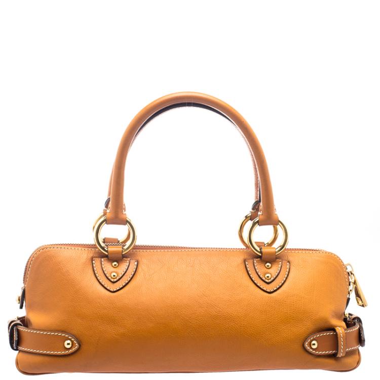 Pre Owned Marc Jacobs Orange Leather Elise Satchel