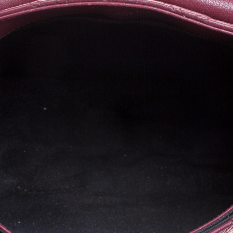 مملوكة مسبقًا Marc Jacobs Burgundy Quilted Leather Baroque Shoulder Bag