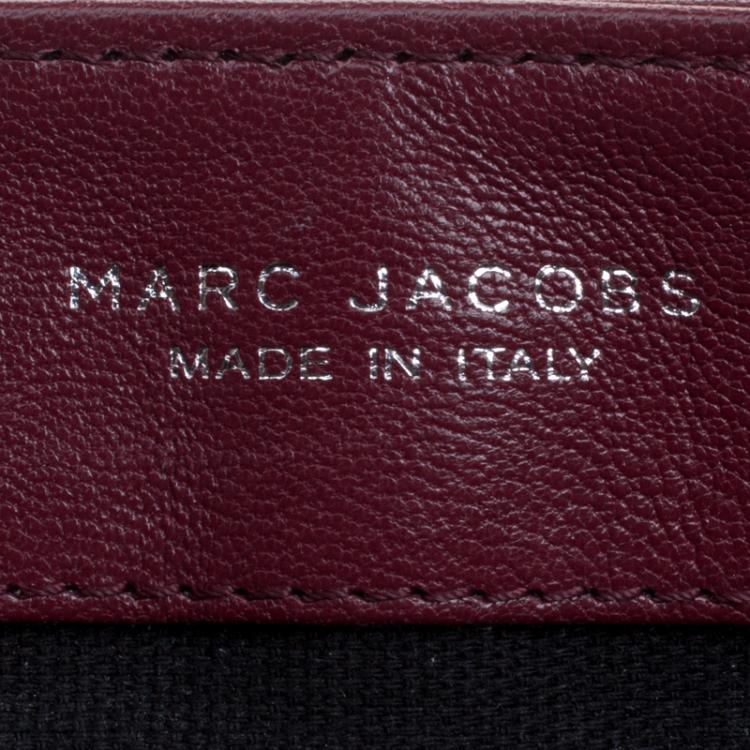 مملوكة مسبقًا Marc Jacobs Burgundy Quilted Leather Baroque Shoulder Bag