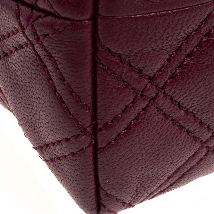 مملوكة مسبقًا Marc Jacobs Burgundy Quilted Leather Baroque Shoulder Bag