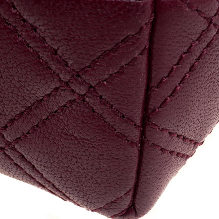 مملوكة مسبقًا Marc Jacobs Burgundy Quilted Leather Baroque Shoulder Bag