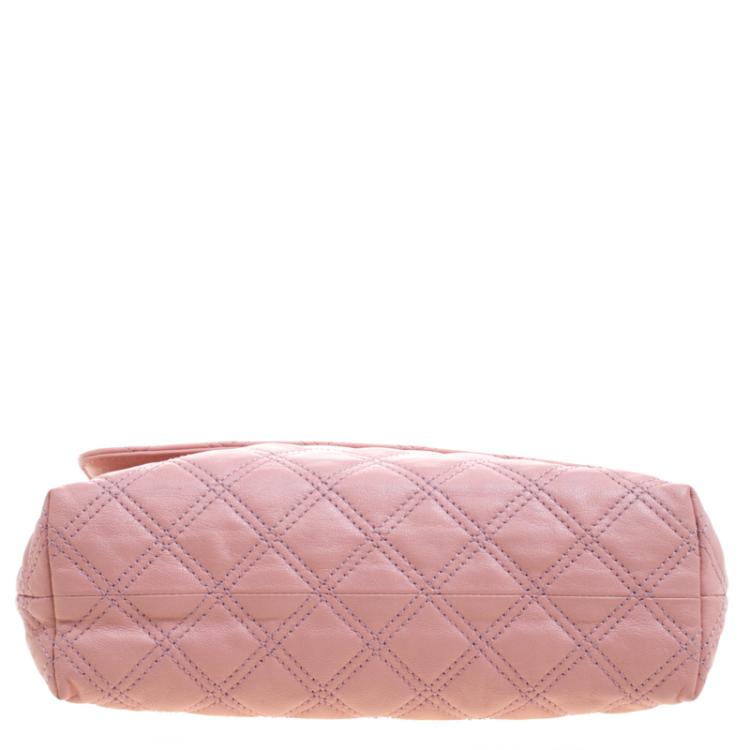 Pre Owned Marc Jacobs Pink Quilted Leather Shoulder Bag