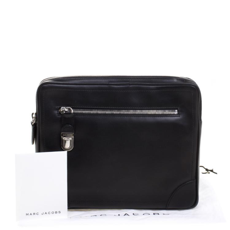 Pre Owned Marc Jacobs Black Leather Clutch