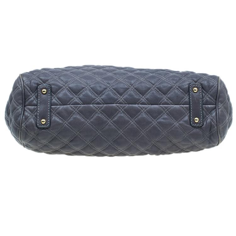 مملوكة مسبقًا Marc Jacobs Grey Quilted Leather Stam Shoulder Bag